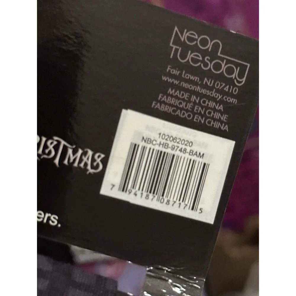 Disney Nightmare Before Christmas‎ Hair Wrap Headband Set Neon Tuesday
